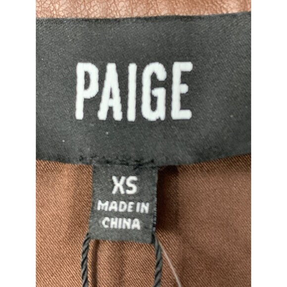 NWT Paige For Anthropologie XS Amina Dress Buttery Faux Leather RII10587 $299 - Picture 3 of 11